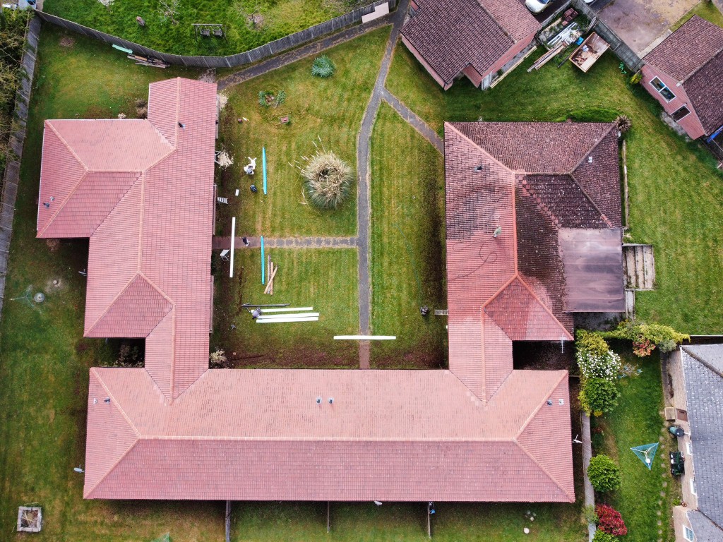 Full re-roof, drone survey